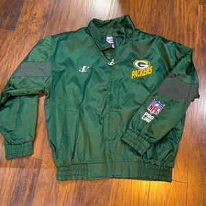 NFL vintage Green Bay Packers Green Jacket XL